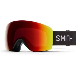 Meilleure affaire ❤️ Smit Smith Masque De Ski Skyline Unisexe Noir Chroma Pop Photochromic Rouge Miroir S3-s2 🔥