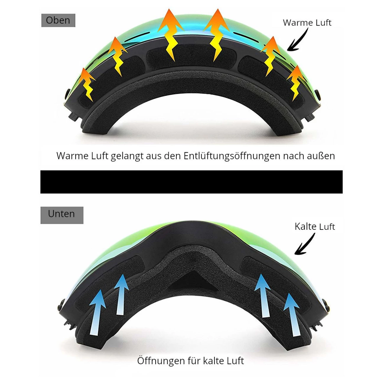 Offres 👏 Ski Yeaz Cliff Masque De Ski / Snowboard Noir 🎁 7 Offres 👏 Ski Yeaz Cliff Masque De Ski / Snowboard Noir 🎁 – Image 5