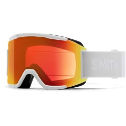 Budget 🔥 Smit Smith Masque De Ski Squad Homme Blanc Vapor Chroma Pop Photochromic Rouge Miroir S3-s2 🎉