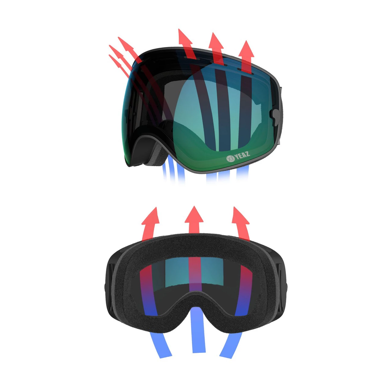 Remise 🥰 Ski Yeaz Xtrm-summit Masque De Ski / Snowboard Sans Monture Noir 🥰 6 Remise 🥰 Ski Yeaz Xtrm-summit Masque De Ski / Snowboard Sans Monture Noir 🥰 – Image 4